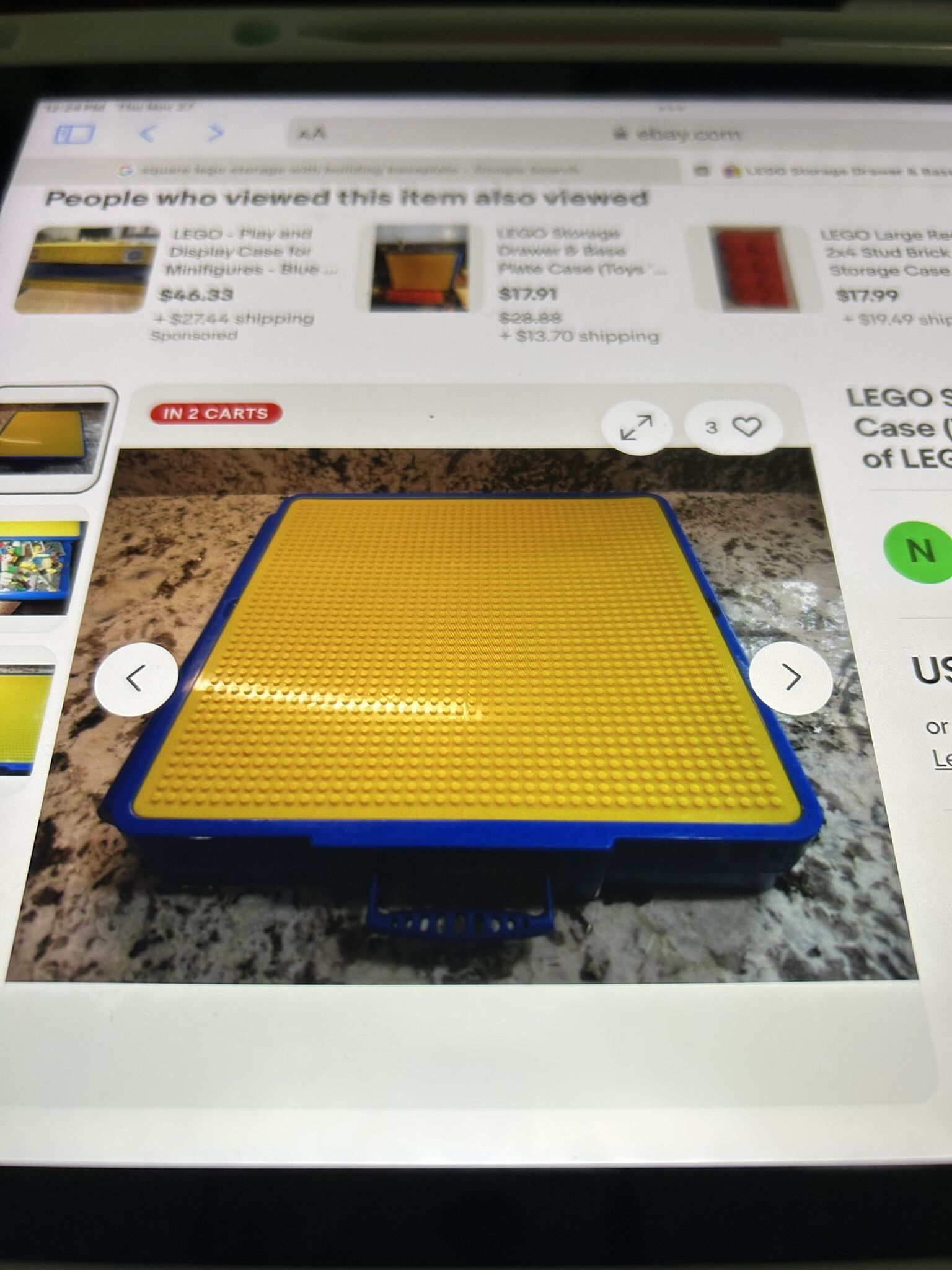 Lego Storage Drawer And Base Plate Case $5