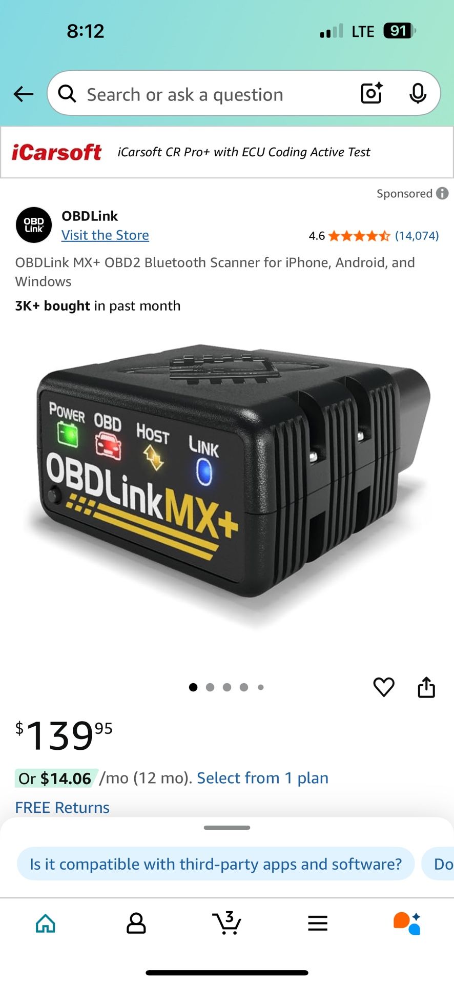 Obdlink Mx +