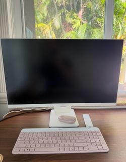 LG Smart Screen with Remote and Pink Keyboard