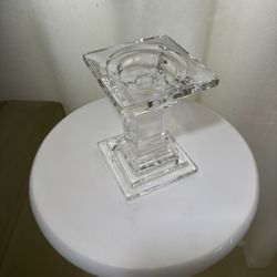 1 Crystal Glass Candle Holder 