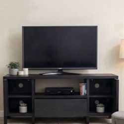 Modern Dark Wood TV Stand / Media Console
