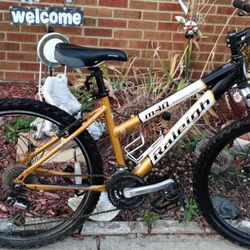 26" Raleigh Mountain Bike Trigger Shifter Front Fork Suspension And Front Disc Brakes 16" Frame Ready To Ride 