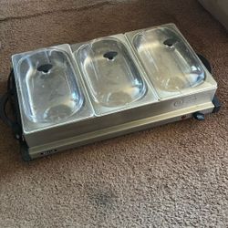 Stainless Steel Party Food Warmer Heater Tray Electric 