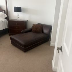 Leather Chaise Lounge