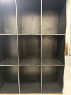 Custom made storage cubbies with 12 cubbies