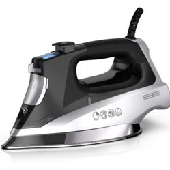 BLACK+DECKER Allure Digital Professional Steam Iron, D3060, 30% More Steam, Percison Tip, Stianless Steel Soleplate, Vertical Steam Fuction