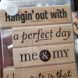 4 Pc New Rubber Stamp Set