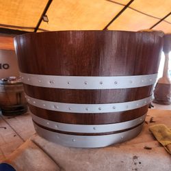 Wine Barrel Planters 