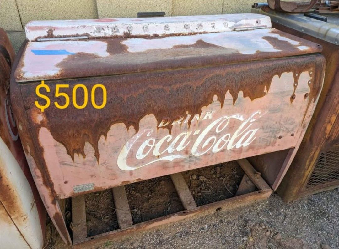 Antique Soda Coolers (Two Coke, One Pepsi)
