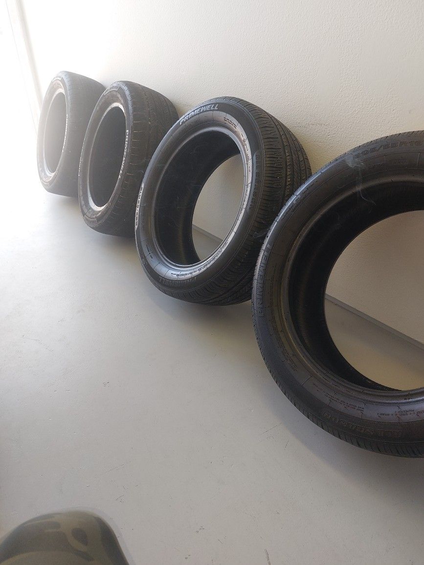 Set Of 205 55 R16 Primewell All Season Tires