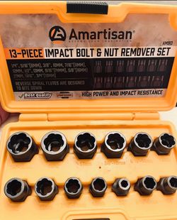 Impact Bolt & Nut Remover 13 pc Set