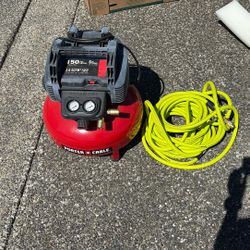 Porter Cable 6 Gallon Air Compressor And Hose