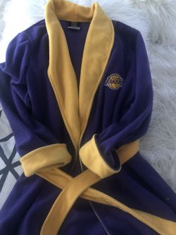 Kids Lakers fleece Robe size 10/12 sleepwear