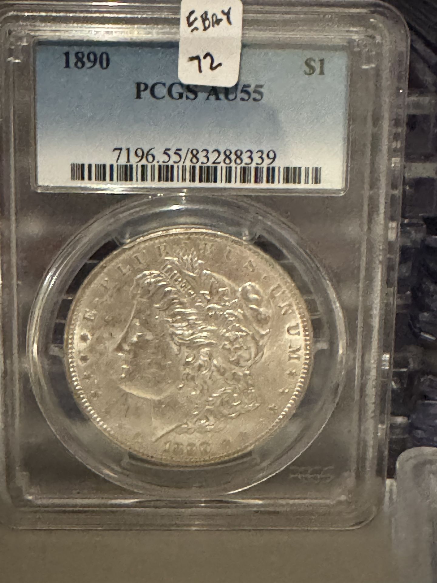 1890 Morgan Dollar PCGS AU-55