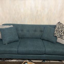 Teal sofa set 