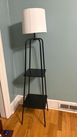 black shelf lamp