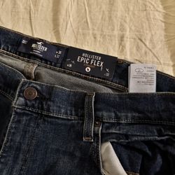 New Hollister Straight Jeans 36x32