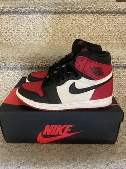 Nike Air Jordan 1 Bred Toe Size 7.5