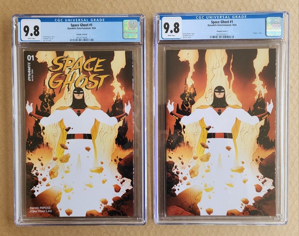 Space Ghost 1 (CGC 9.8) Jae Lee Variant Cover B &
Space Ghost 1 (CGC 9.8) Jae Lee Virgin Variant Cover S