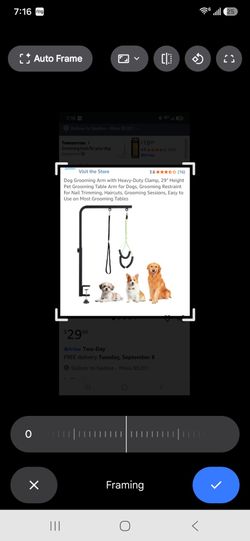 Dog grooming arm for table attachment