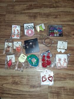 Earrings & bracelets bundle 15pcs all new