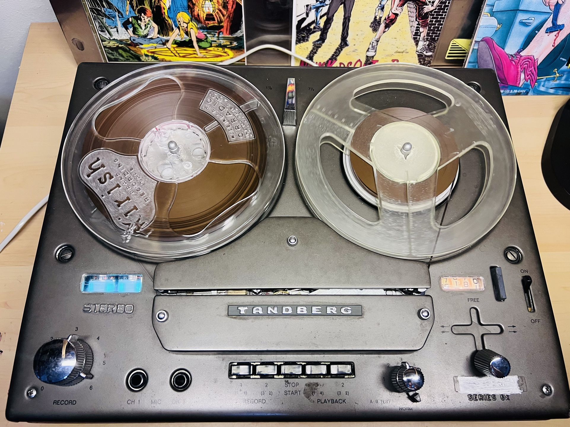 Tandberg series 6x Reel To Reel Tape recorder Working