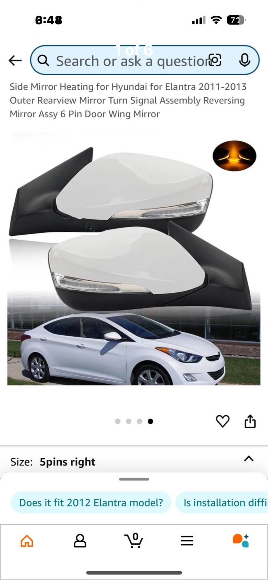 Side Mirror For Hyundai See Pics !!! For Fitment !