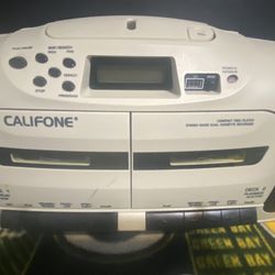 Califone 2455AV Music Maker Plus Dual Cassette Recorder/CD. 