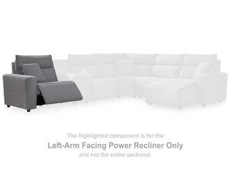 Modmax II Salt and Pepper LAF Power Recliner   6590658