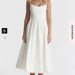 House Of CB Lolita Sundress In Ivory XS 