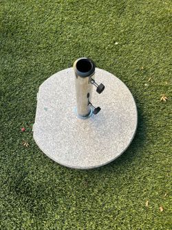 66LBS round granite umbrella base stand color: grey