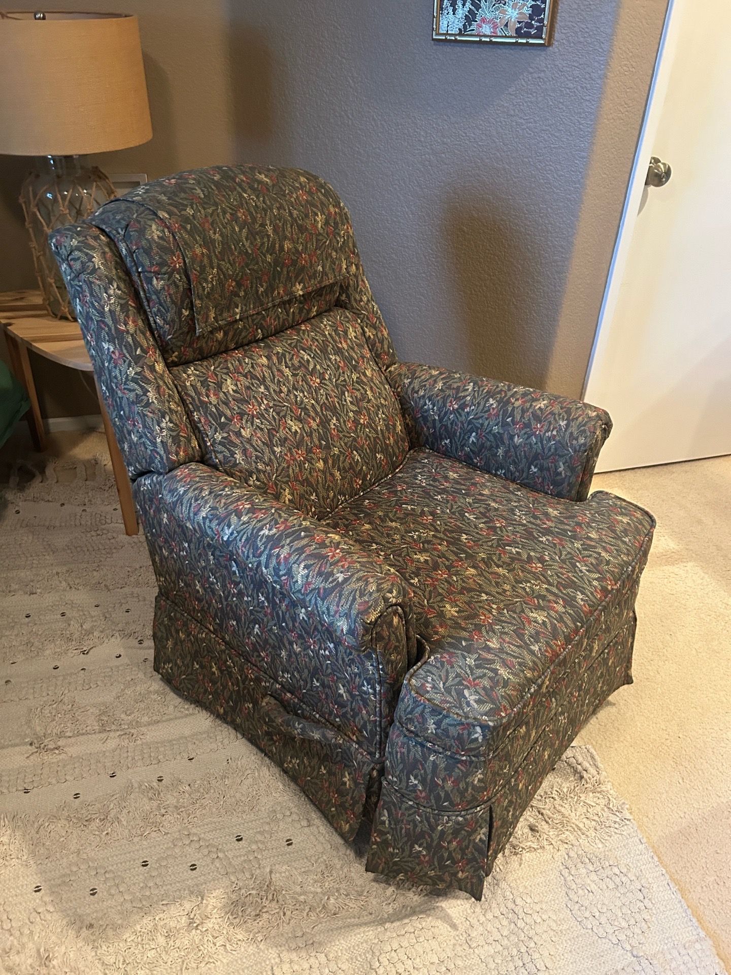 Floral print Recliner Chair set