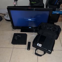 Xbox One, PS4 and 32” Vizio Flat Panel