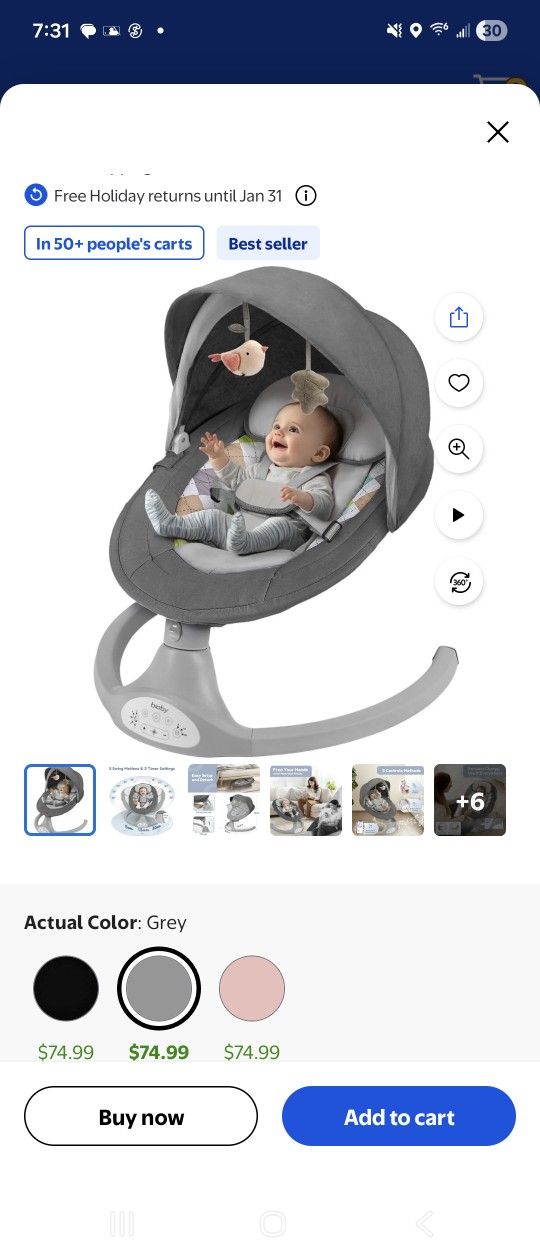 Electric Baby Swing