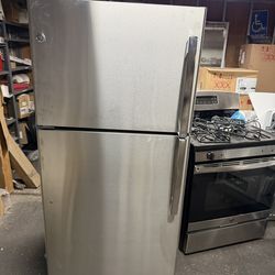 Stainless steel fridge