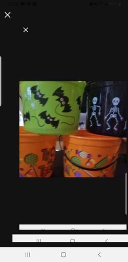 Halloween Treat Buckets- $1 Each