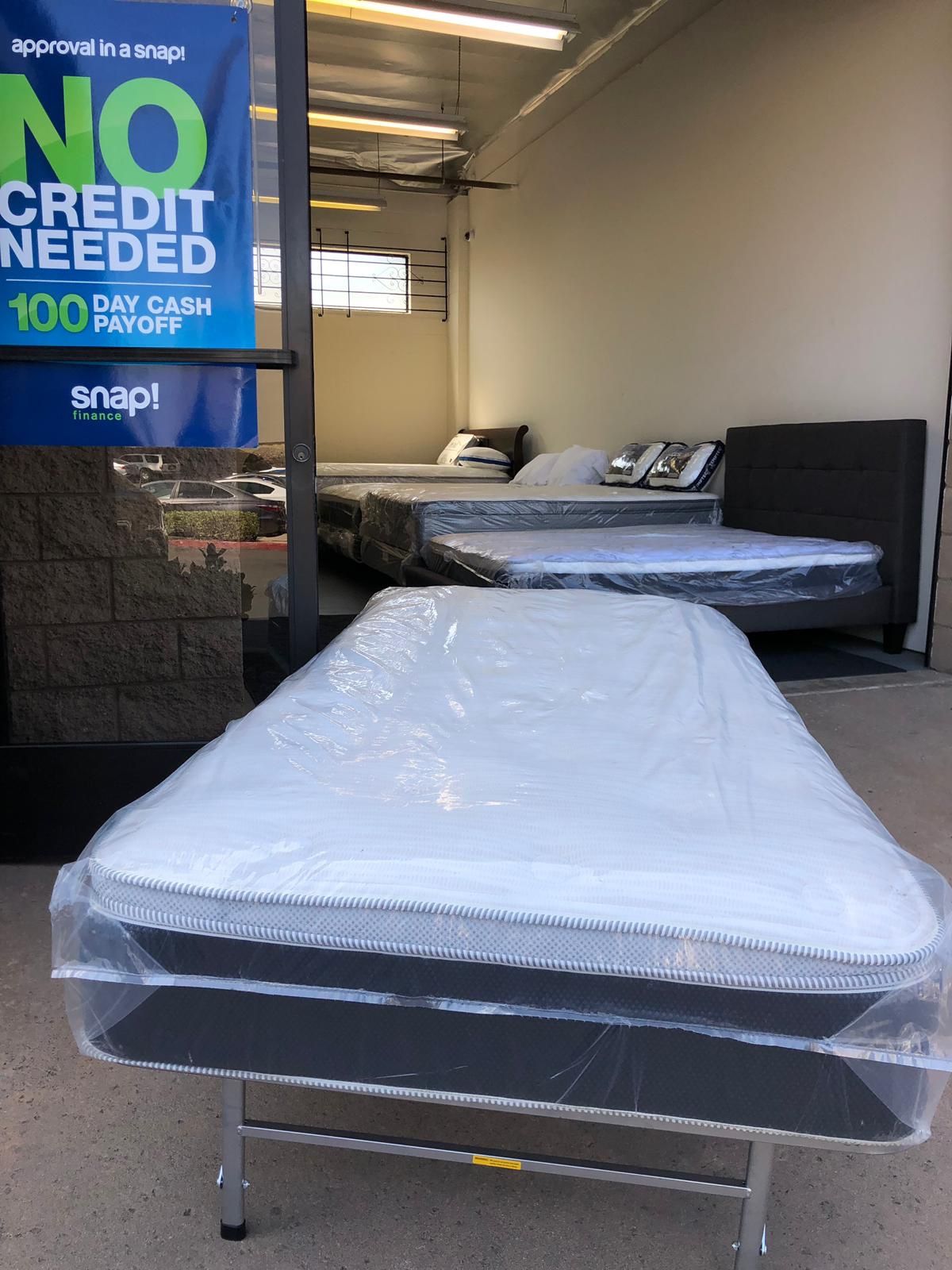 TWIN SIZE ORTHOPEDIC EURO PILLOW-TOP BED BRAND NEW SUPER COMFY MATTRESS ONLY $125