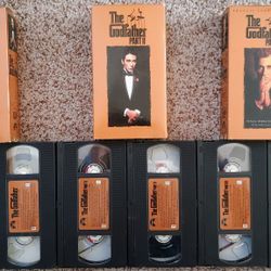 The Godfather part 1 2 3 VHS 6 tapes movies. See our other great vintage art antiques jewelry Sports Furniture movies Collectibles now posted