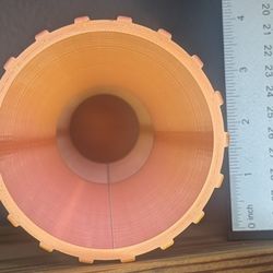 Dry flower pink-orange vase
