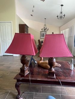 Two 28.5” lamps