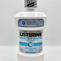 Listerine Healthy White Restoring Clean Mint Mouthwash 32fl oz Discontinued 2023