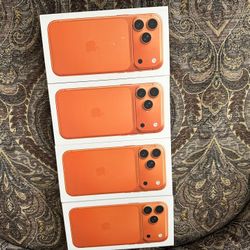 Apple iPhone 17 Pro Max Orange Unlocked Brand New Sealed With Receipt I Can Deliver Now 