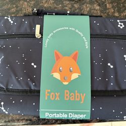 New Lil Fox Portable Diaper Changing Pad