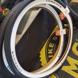 Lowrider Bike Tires Brand New. Only $120 The Set Of Two  Size 26' Or Make $20 Monthly Payments. 1400 Niles St Bakersfield Ca MG'S BIKE SHOP Affordable