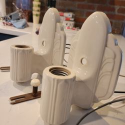 Antique Milk Glass Sconce's
