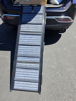 Folding dog ramp
