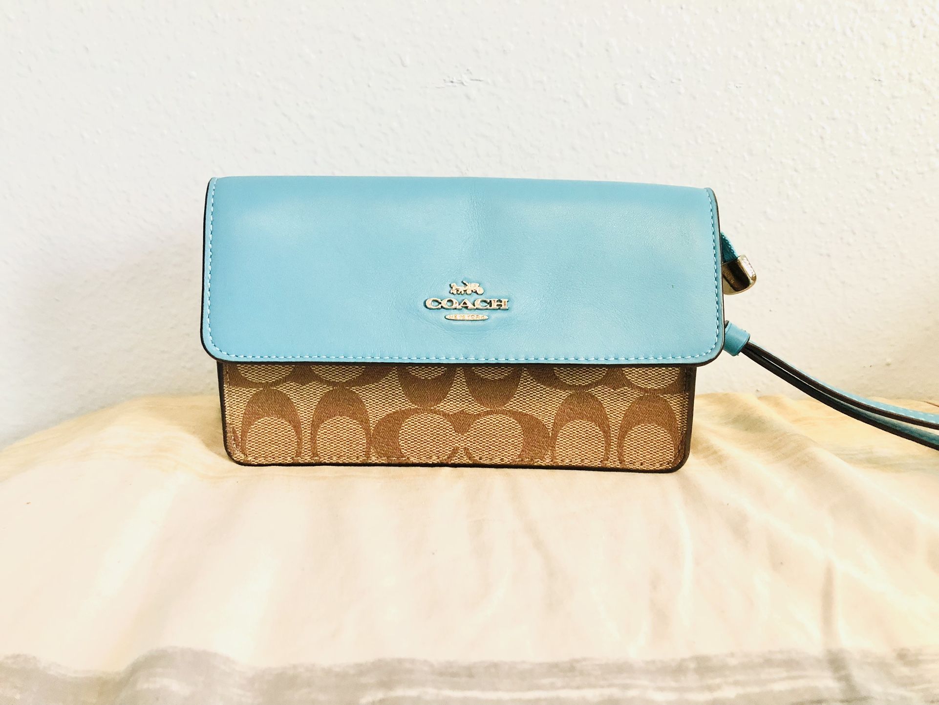 Coach Fold Over Wristlet