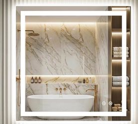 Bathroom Mirror LED 30x30