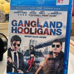 Gangland Hooligans “Never Back Down” Blu-ray + DVD Combo Pack NIP