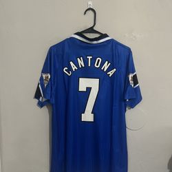 Manchester United 1996-97 3rd  Cantona Jersey Large 
